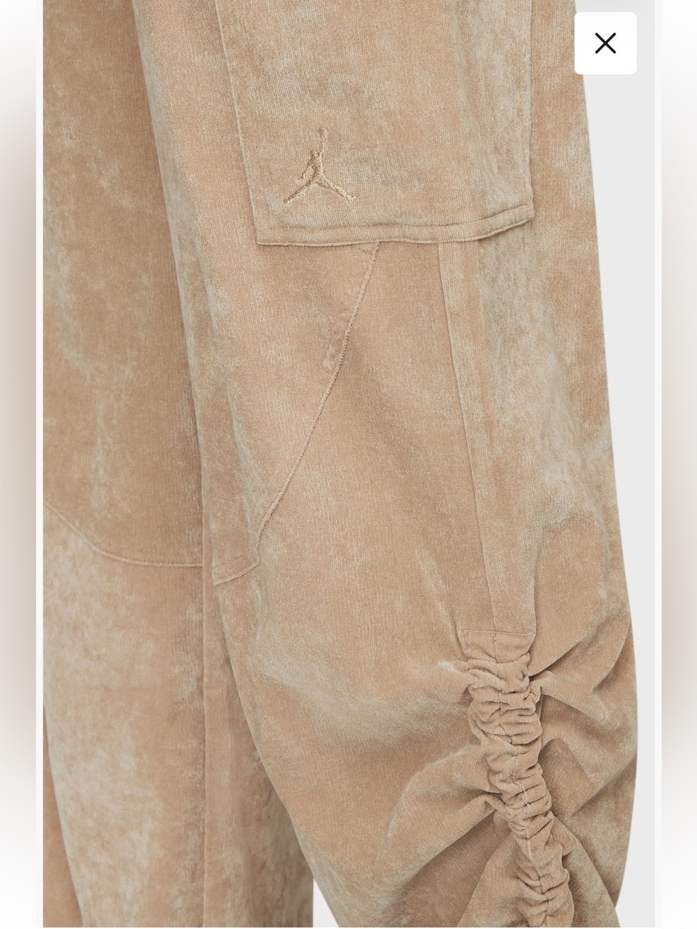 NWOT Nike Air Jordan Women’s Corduroy Chicago Trousers Desert Size Medium - Picture 3 of 15